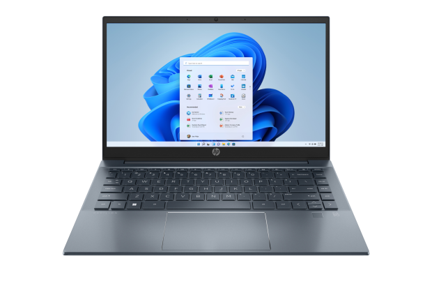 Laptop HP Pavilion 14-ec0001ur / 5D5B9EAR / AMD Ryzen 7 / 16GB / 1TB SSD / AMD Radeon / FullHD / Win 11 Pro / Niebieski