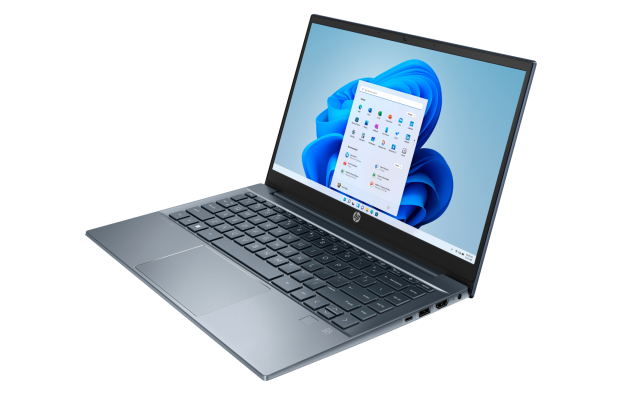Laptop HP Pavilion 14-ec0001ur / 5D5B9EAR / AMD Ryzen 7 / 16GB / 1TB SSD / AMD Radeon / FullHD / Win 11 Pro / Niebieski