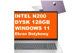 Laptop HP 17-cn3108ds / AD7K1UA / N200 / 8GB / 128GB UFS / Intel UHD / HD+ / Dotyk / Win 11 / Fioletowy