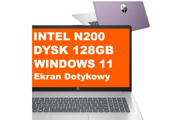 Laptop HP 17-cn3108ds / AD7K1UA / N200 / 8GB / 128GB UFS / Intel UHD / HD+ / Dotyk / Win 11 / Fioletowy
