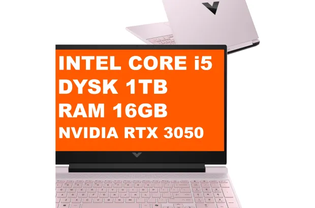 Gamingowy Laptop Victus HP 15-fa2043nw / C1LW6EA / Intel Core i5 / 16GB / SSD 1TB / RTX 3050 / FullHD / 144Hz / Win 11