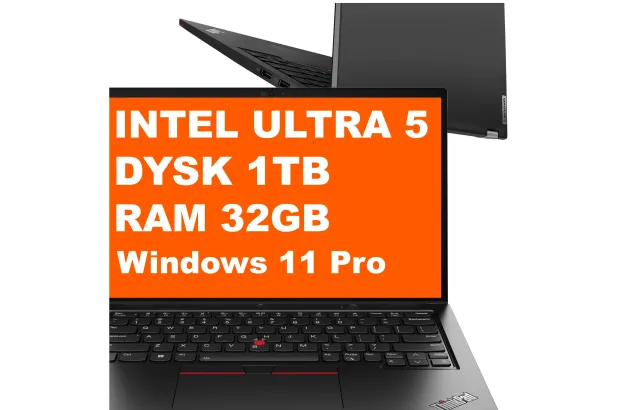 Laptop Lenovo ThinkPad L13 2w1 G5 / 21LNX50100 / Ultra 5 / 32GB / 1TB / Intel Graphics / WUXGA / Win 11 Pro / Czarny
