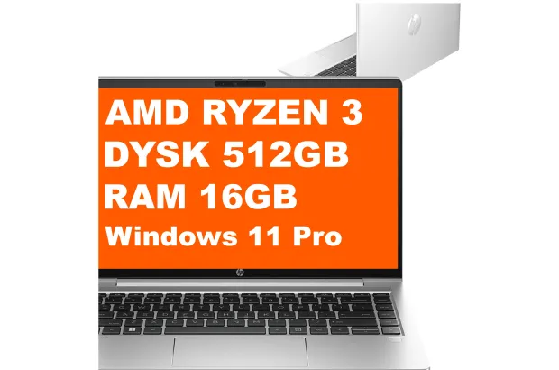 HP ProBook 455 G10 / 70Z72AV / Ryzen 3 / 16GB / 512GB / Radeon / FullHD / Dotyk / Win 11 Pro / Srebrny
