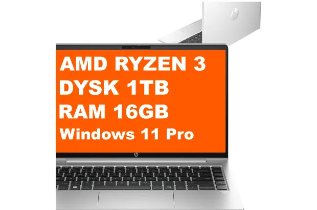 HP ProBook 455 G10 / 70Z72AV / Ryzen 3 / 16GB / 1TB / Radeon / FullHD / Dotyk / Win 11 Pro / Srebrny