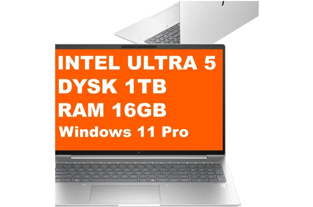 Laptop Biznesowy HP EliteBook 660 G11 / 902F1AV / Ultra 5 / 16GB / 1TB / Intel Graphics / WUXGA / Win 11 Pro / Srebrny