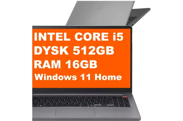 Laptop LG Gram Book / 15U50T-G.ARS2U1 / Intel i5-13 / 16GB / 512GB / Iris Xe / FullHD / Win 11 / Srebrny