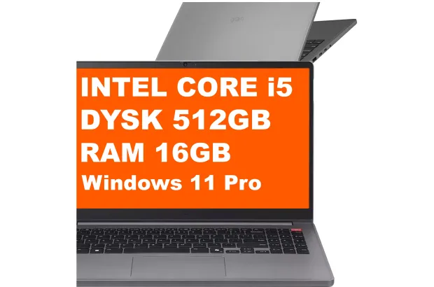 Laptop LG Gram Book / 15U50T-G.ARS2U1 / Intel i5-13 / 16GB / 512GB / Iris Xe / FullHD / Win 11 Pro / Srebrny