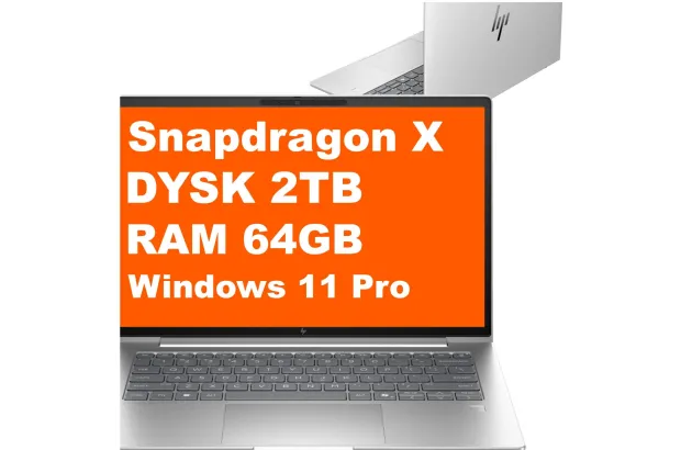 Laptop Biznesowy HP EliteBook 6 G1q 14" / A27BBEA / Snapdragon X / 64GB / 2TB / Adreno X1 / WUXGA / Win 11 Pro / Srebrny
