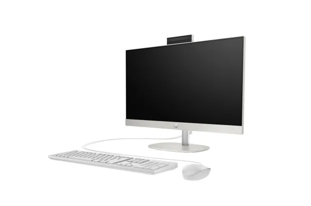 Komputer All-In-One HP ProOne 240 G10 / 623N6ET / Intel i5 / 8GB / 512GB / Iris Xe / FullHD / Win 11 Pro / Biały