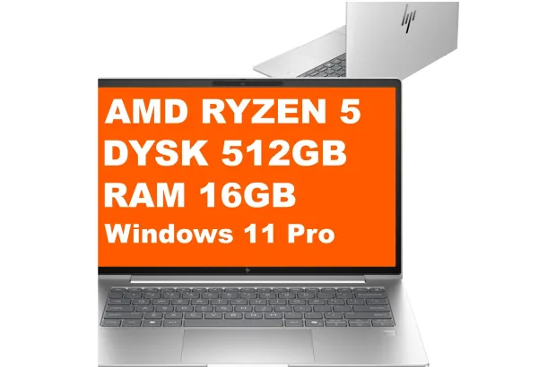 Laptop Biznesowy HP EliteBook 6 G1a 14" / D43BBE8 / Ryzen 5 / 16GB / 512GB / AMD Radeon / WUXGA / Win 11 Pro / Srebrny