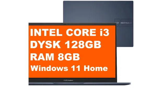 ASUS Vivobook 14 / X1404VA-V14.I38128 / Intel Core i3 / 8GB / 128GB / Intel Graphics / FullHD / Win 11 / Niebieski