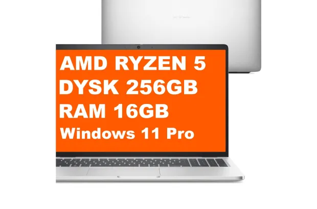 Laptop Dell Pro 16 Plus / PRO0187168-R0028875-SA / Ryzen 5 / 16GB / 256GB / AMD Radeon / FHD+ / Win 11 Pro / Srebrny
