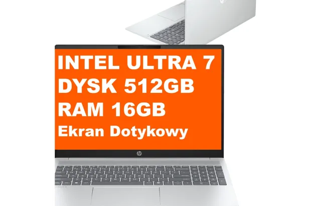 Laptop HP OmniBook 5 Laptop AI 16-af1095cl / BA3S1UA / Ultra 9 / 32GB / 512GB / Intel Arc / WUXGA / Dotyk / Win 11 / Srebrny