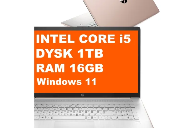 Laptop HP 17T-CN300 / D37BFU8 / Intel Core i5 / 16GB / 1TB / Intel Graphics / FullHD / Win 11 / Różowy