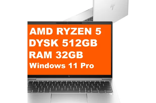 Laptop HP EliteBook 835 G11 / C34K6E8 / AMD Ryzen 5 Pro / 32GB / 512GB / AMD Radeon / WUXGA / Win 11 Pro / Srebrny