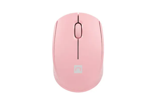 Mysz Bezprzewodowa NATEC STORK 1600DPI Różowa Optyczna USB (NMY-2002)