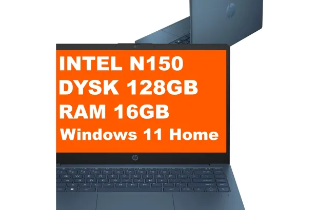 HP Laptop 14-ep2012wm / B5WX5UA / Intel N150 / 16GB / 128GB UFS / Intel UHD / HD / Win 11 / Niebieski