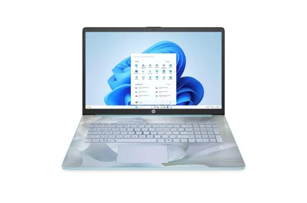 Laptop HP 17-cn3145ds / BK1C4UA / Intel N100 / 16GB / 128GB UFS + 128GB M.2 / Intel UHD / HD+ / Dotyk / Win 11 / Niebieski