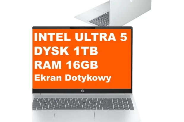 Laptop HP OmniBook 5 AI 16-af1055cl / B97M4UA / Ultra 5 / 16GB / 1TB / Intel Graphics / 2k / Win 11 / Srebrny