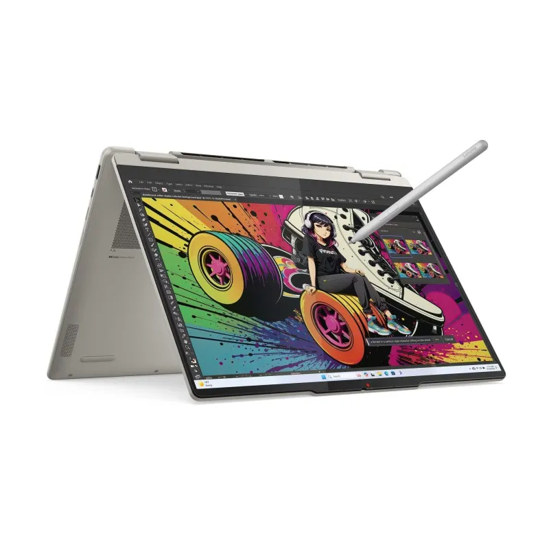 Laptop Lenovo Yoga 7 2w1 14AKP10 / 83JR0002US / Ryzen AI 5 / 16GB / 512GB / Radeon / WUXGA / OLED / Win 11 / Srebrny