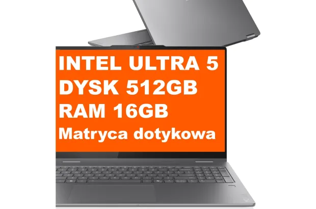 Lenovo Yoga 7 2w1 16ILL10 / 83JT0000US / Ultra 5 / 16GB / 512GB / Intel ARC / WUXGA / Win 11 / Szary