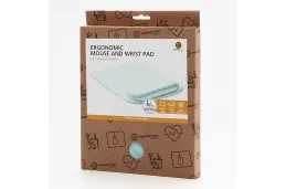 Podkładka pod mysz i nadgarstek z pianką memory Powerton ERGO PASTEL EDITION miętowa