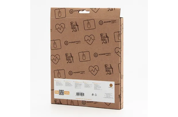 Podkładka pod mysz i nadgarstek z pianką memory Powerton ERGO PASTEL EDITION miętowa