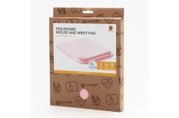 Podkładka pod mysz i nadgarstek z pianką memory Powerton ERGO PASTEL EDITION różowa