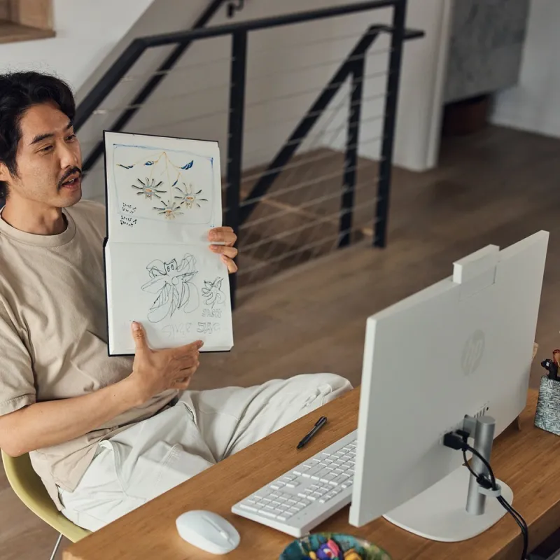 Komputer All-In-One HP 24-cr2002na / BN4N2EA / Ultra 5 / 8GB / 1TB / Intel UHD / FullHD / Win 11 / Biały