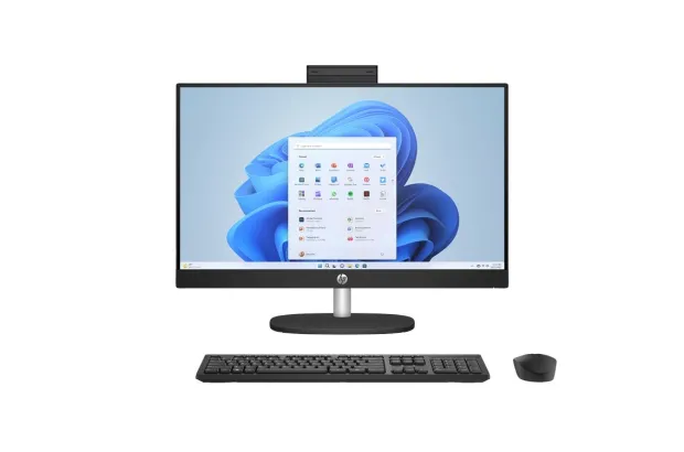Komputer All-In-One HP 24-cr0040na / A4GE4EA / Ryzen 5 / 8GB / 512GB / AMD Radeon / FullHD / Win 11 / Czarny
