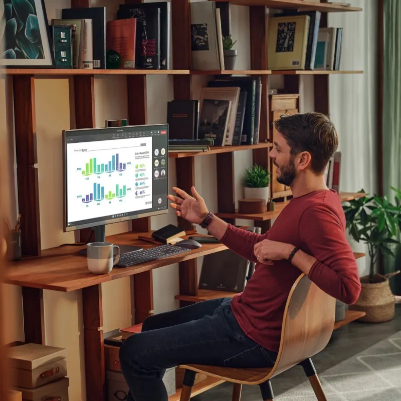 Komputer All-In-One HP OmniStudio X 27-cs1635nd / CJ6H7EA / Ultra 7 / 32GB / 1TB / Intel Arc / 4K UHD / Win 11 / Srebrny