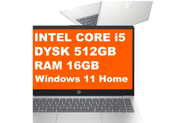 Laptop HP 14-ep0655nd / BU5N2EA / Core i5 / 16GB / 512GB / Iris Xe / FullHD / Win 11 / Srebrny
