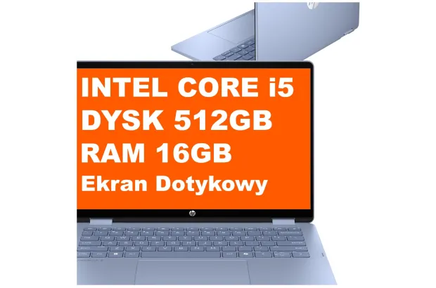 Laptop HP OmniBook 5 14-fp0611nd / BU8S9EA / Core i5 / 16GB / 512GB / Iris Xe / FullHD / Win 11 / Niebieski