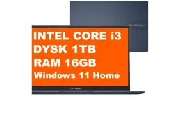 ASUS Vivobook 14 / X1404VA-V14.I38128 / Intel Core i3 / 16GB / 1TB / Intel Graphics / FullHD / Win 11 / Niebieski