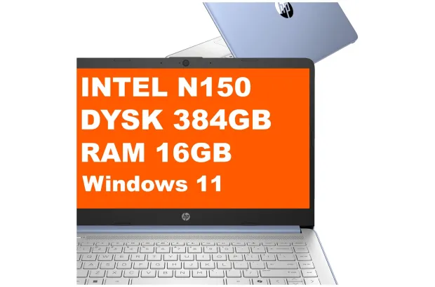 Laptop HP Stream 14-dq6012dx / B86L6UA / Intel N / 16GB / 384GB / Intel Graphics / HD / Win 11 / Niebieski