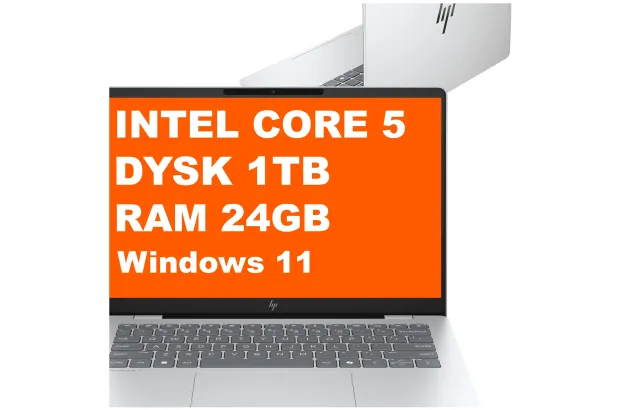 Laptop HP OmniBook 7 14-fs0000na / BK7H4EA / Core 5 / 1TB / 24GB / Intel Graphics / 2k / Win 11 / Srebrny