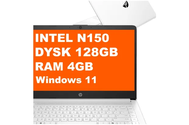Laptop HP 14-dq6000na / BQ7T1EA / Intel N150 / 4GB / 128GB UFS / Intel UHD / HD / Win 11 / Biały