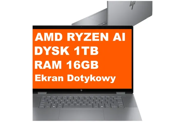 Laptop HP OmniBook X Flip 2w1 NGAI 16-ar0008na / BH3F7EA / Ryzen AI 7 / 16GB / 1TB / Radeon 860M / 2k / Win 11 / Srebrny