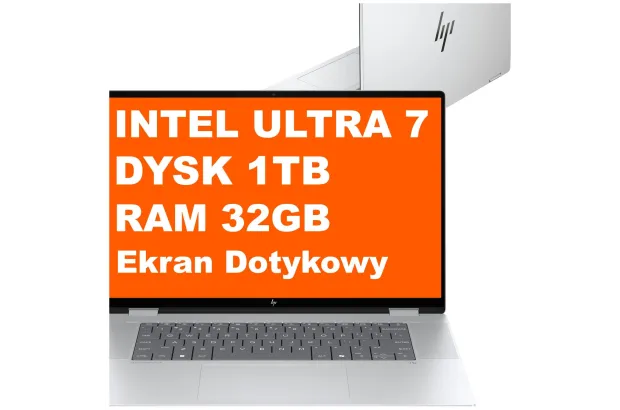 Laptop HP OmniBook X Flip 2w1 NGAI 16-as0010na / C27K1EA / Ultra 7 / 32GB / 1TB / Intel Arc 140V / 2k OLED / Win 11 / Srebrny