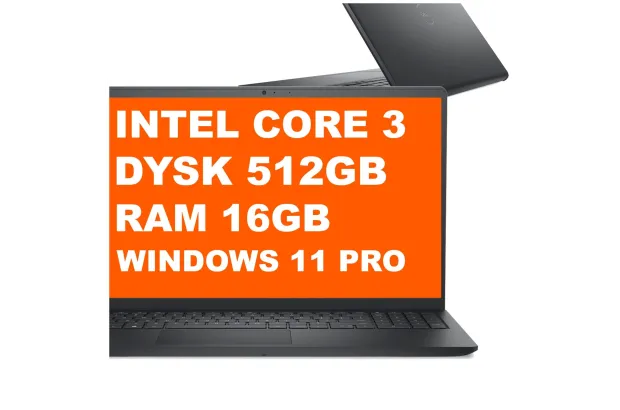 Laptop Dell Pro 15 Essential PV15250 / DEPV15250_RPLU_004_P / 16GB / 512GB / Intel Graphics / FullHD / Win 11 Pro / Czarny