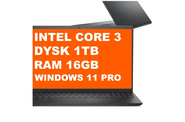 Laptop Dell Pro 15 Essential PV15250 / DEPV15250_RPLU_004_P / 16GB / 1TB / Intel Graphics / FullHD / Win 11 Pro / Czarny