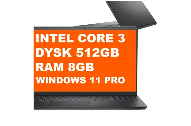 Laptop Dell Pro 15 Essential PV15250 / DEPV15250_RPLU_004_P / 8GB / 512GB / Intel Graphics / FullHD / Win 11 Pro / Czarny