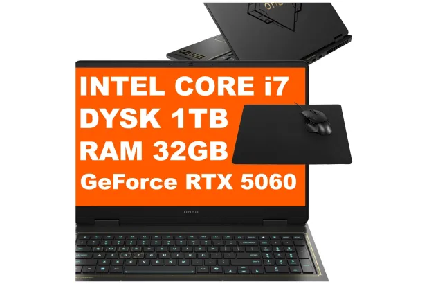 LAPTOP GAMINGOWY OMEN 16 LEAGUE OF LEGENDS 16-am0017dx / BZ0F9UA / Intel i7 / 32GB / 1TB / RTX 5060 / 2k / Win11 / Mysz / Czarny