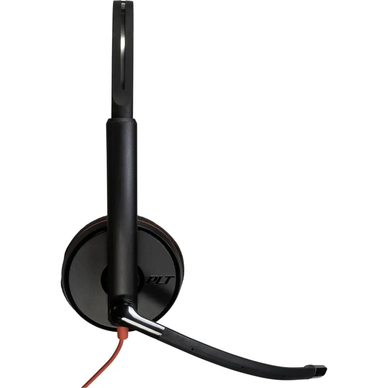 Słuchawki przewodowe POLY Blackwire 3225 Stereo USB-C Headset +3.5mm Plug +USB-C/A Adapter (Bulk) Czarny (8X229A6)