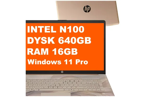 Laptop HP 17-cn3164ds / BS6W5UA / Intel N100 / 16GB / 640GB / Intel UHD / HD+ / Win 11 Pro / Chai Latte