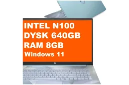 Laptop HP 17-cn3165ds / BS6W6UA / Intel N100 / 8GB / 640GB / Intel UHD / HD+ / Win 11 / Niebieski