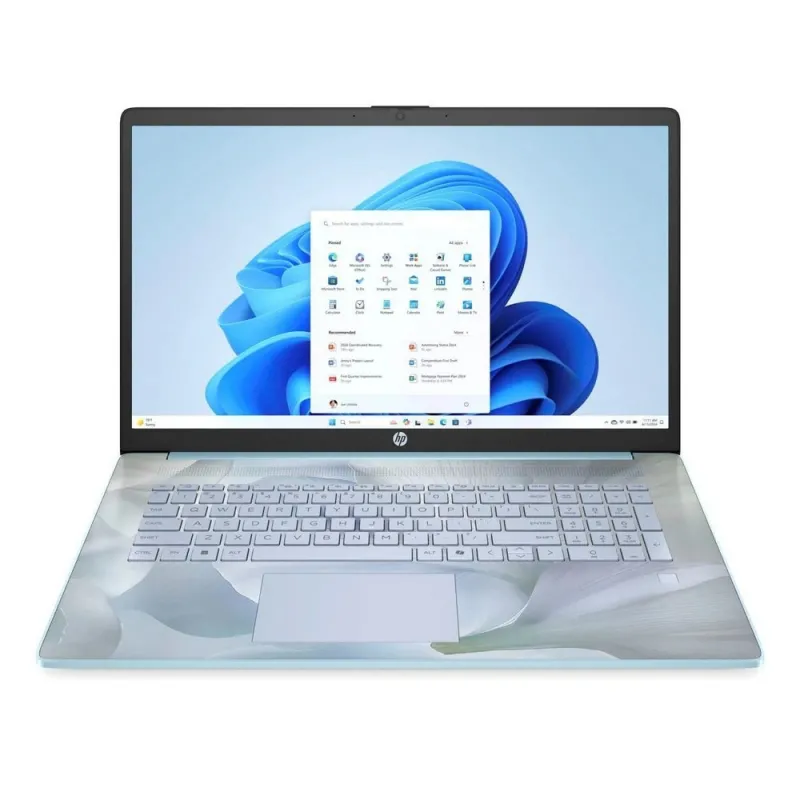 Laptop HP 17-cn3165ds / BS6W6UA / Intel N100 / 16GB / 640GB / Intel UHD / HD+ / Mysz / Podkładka / Win 11 / Niebieski
