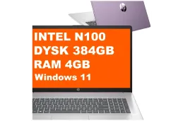 Laptop HP 17-cn3163ds / BS6Y5UA / Intel N100 / 4GB / 384GB / Intel UHD / HD+ / Win 11 / Fioletowy