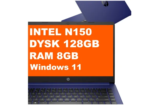 Laptop HP 14-dq6001na / BQ7T3EA / Intel N150 / 8GB / 128GB UFS / Intel UHD / HD / Win 11 / Fioletowy