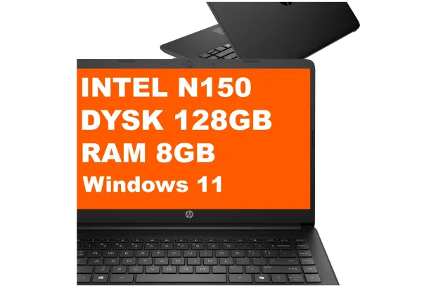 Laptop HP 14-dq6002na / BM2T5EA / Intel N150 / 8GB / 128GB UFS / Intel UHD / HD / Win 11 / Czarny